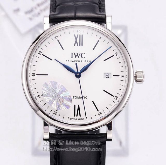 IWC手錶RSS匠心之作 日曆字體顯示 全自動機械男表 簡約款萬國表 萬國高端男士腕表  hds1511